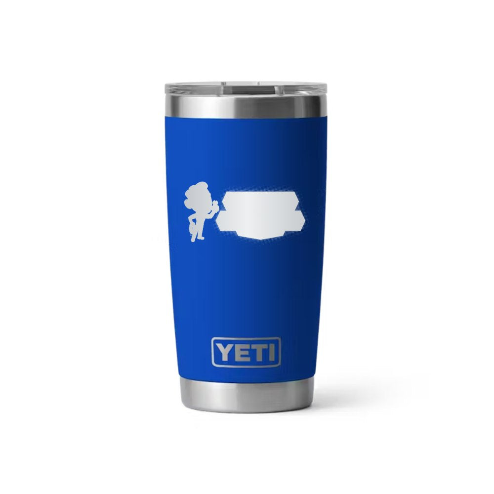 Beck Electric YETI 20 oz Rambler in Royal Blue (sample mockup)