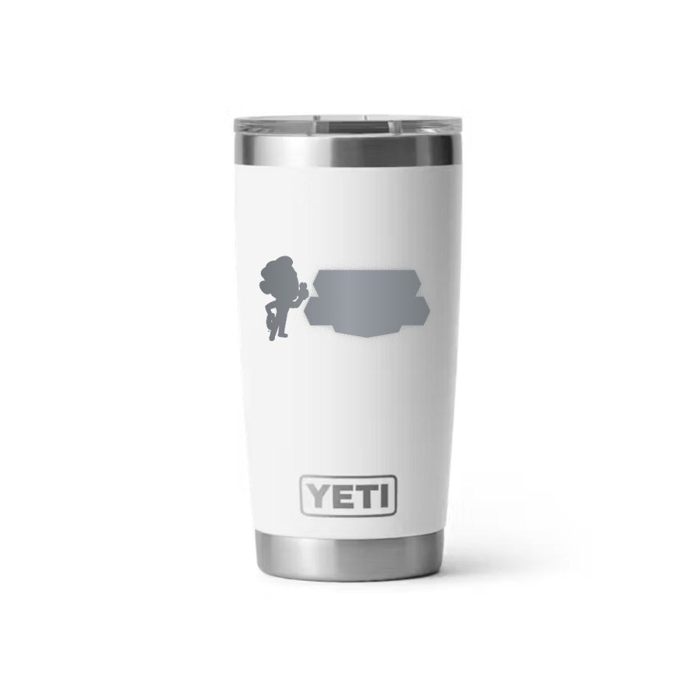 Beck Electric YETI 20 oz Rambler in White (sample mockup)