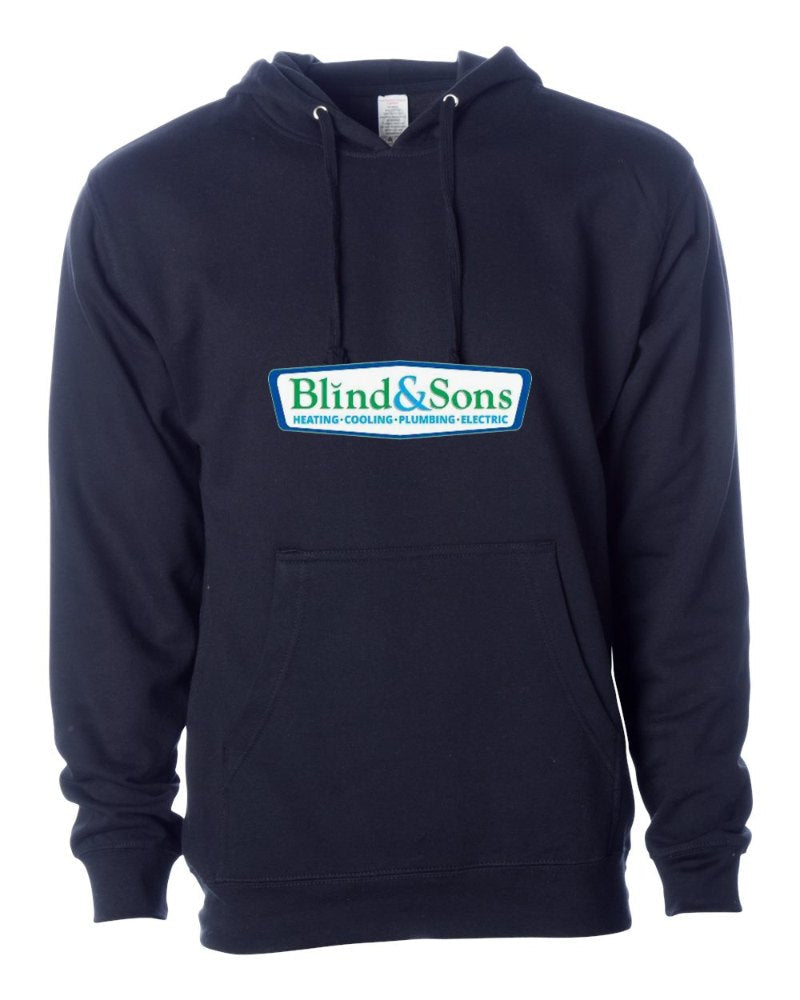 Blind & Sons Independent Trading Hoodie in Classic Navy (sample mockup)