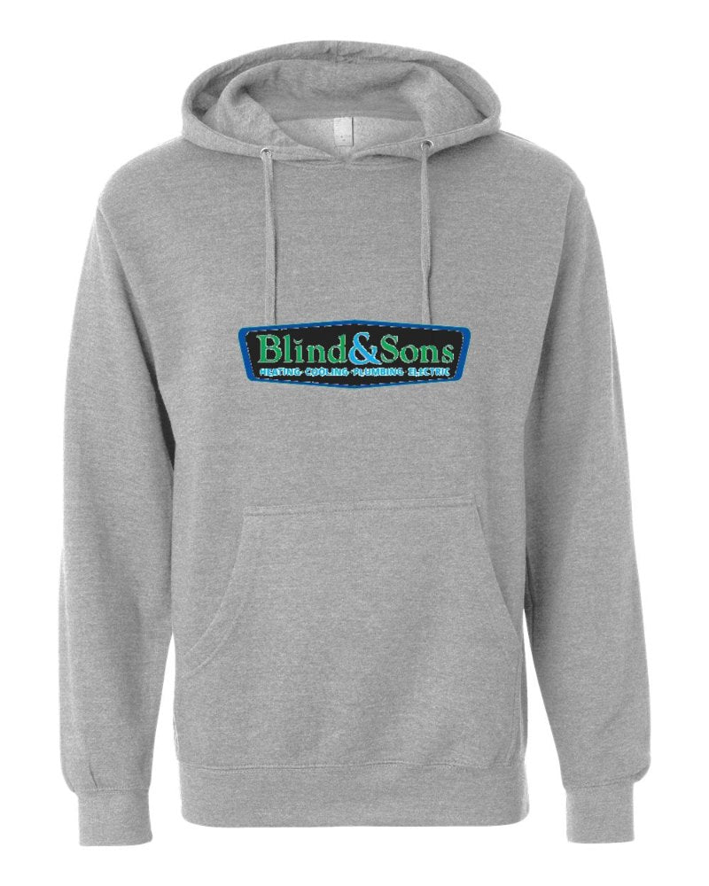 Blind & Sons Independent Trading Hoodie in Grey Heather (sample mockup)