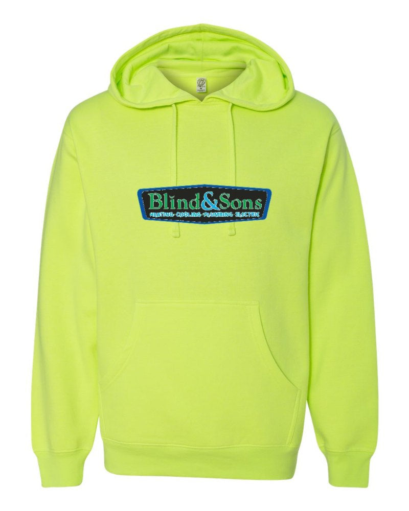 Blind & Sons Independent Trading Hoodie in Safety Yellow (sample mockup)