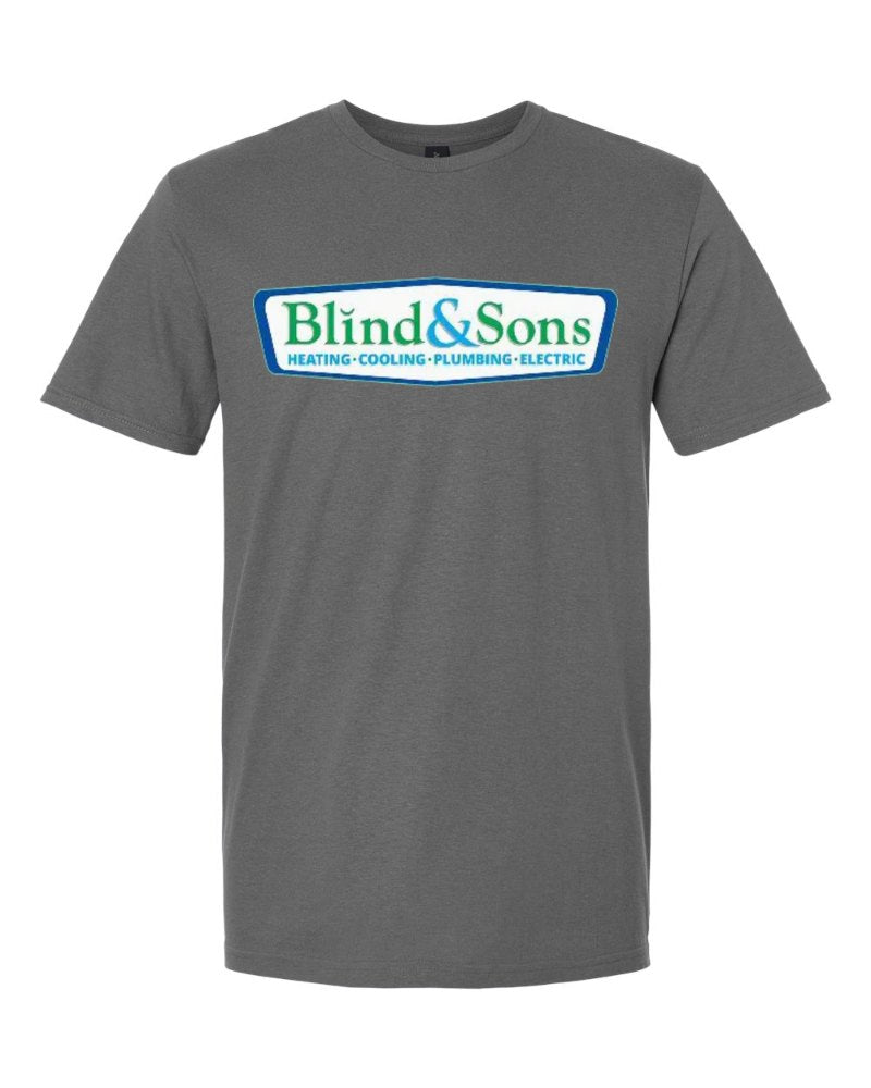 Blind & Sons Softstyle Tee in Charcoal (sample mockup)