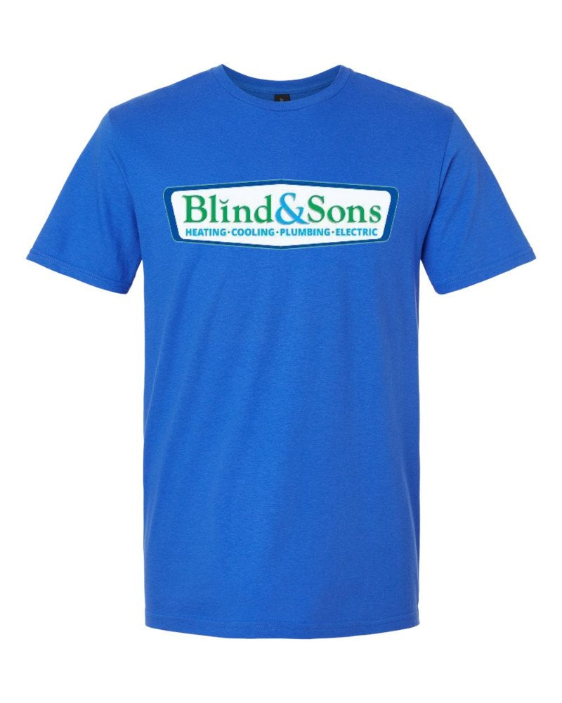 Blind & Sons Softstyle Tee in Royal (sample mockup)