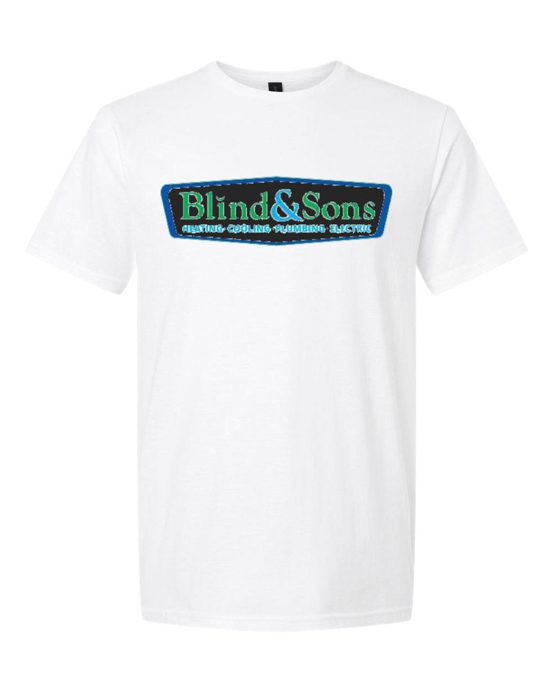 Blind & Sons Softstyle Tee in White (sample mockup)