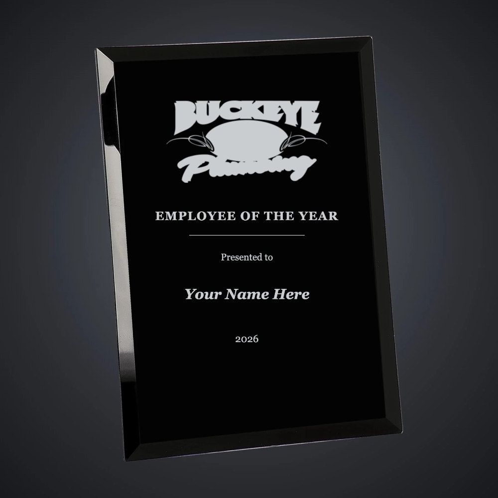 Buckeye Plumbing Employee of the Year Plaque (sample mockup)