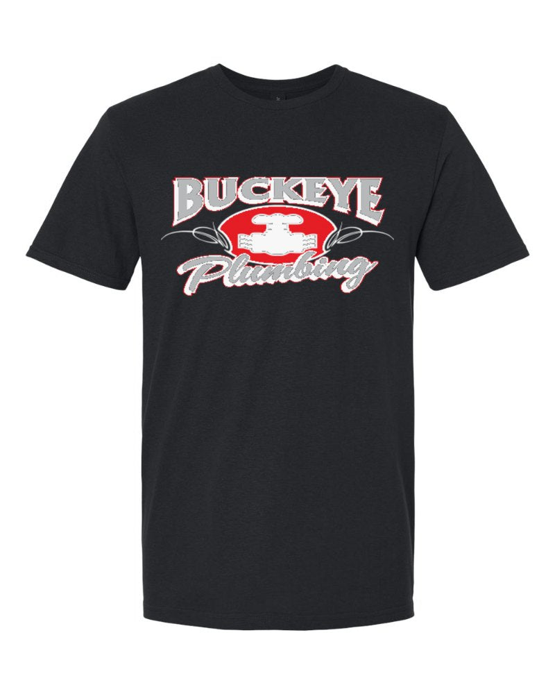 Buckeye Plumbing Softstyle Tee in Black (sample mockup)