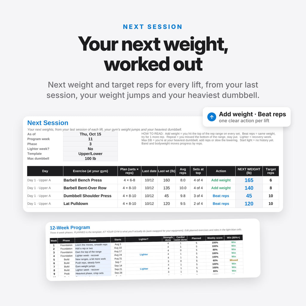 Build-Your-Gym Smart Workout Planner (Digital Download) — photo 7