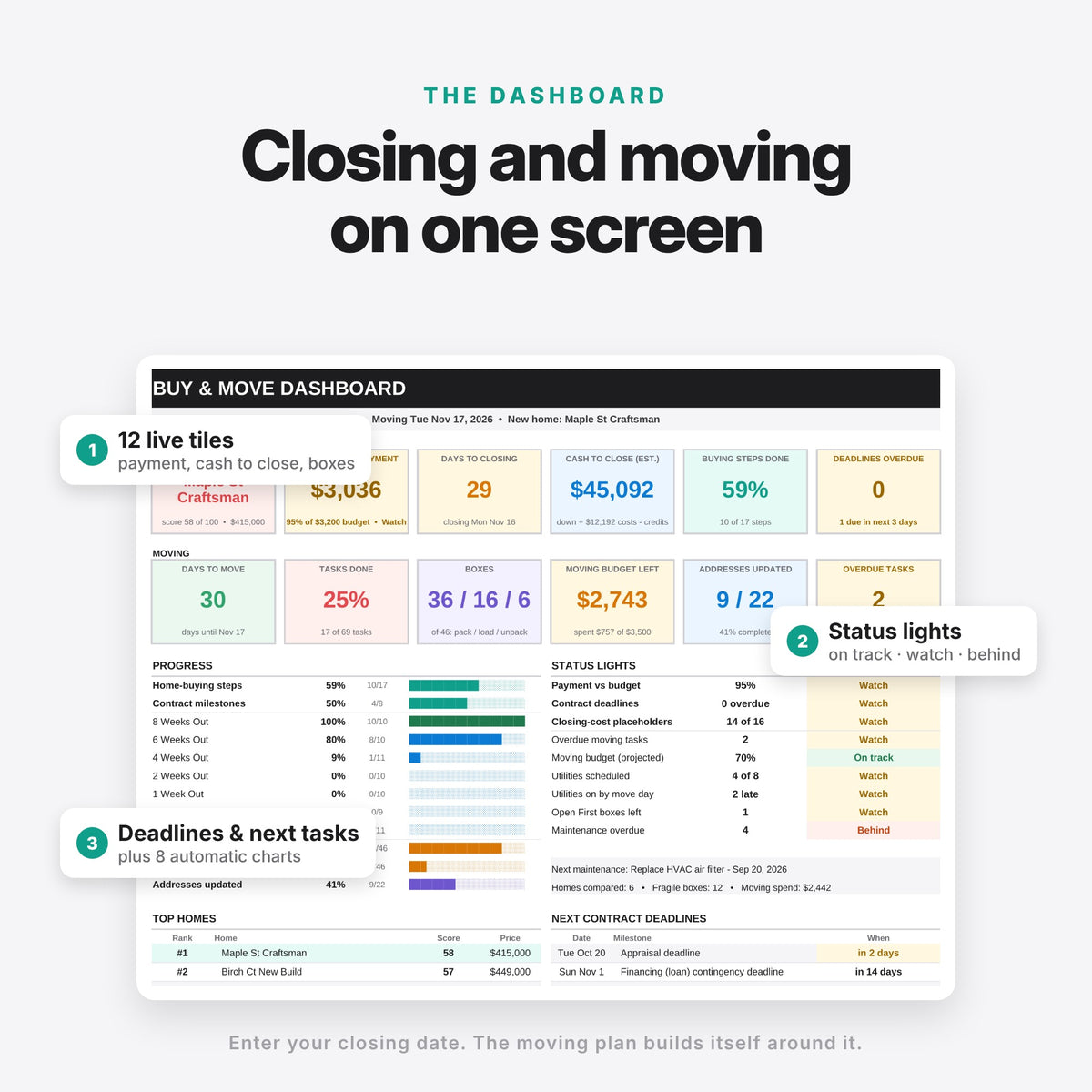Buy & Move Kit: Home Buying + Moving Planner (Digital Download) — photo 3