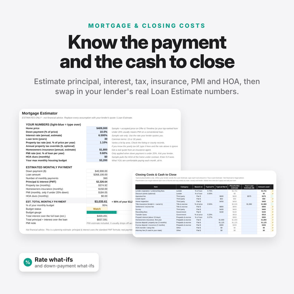 Buy & Move Kit: Home Buying + Moving Planner (Digital Download) — photo 5