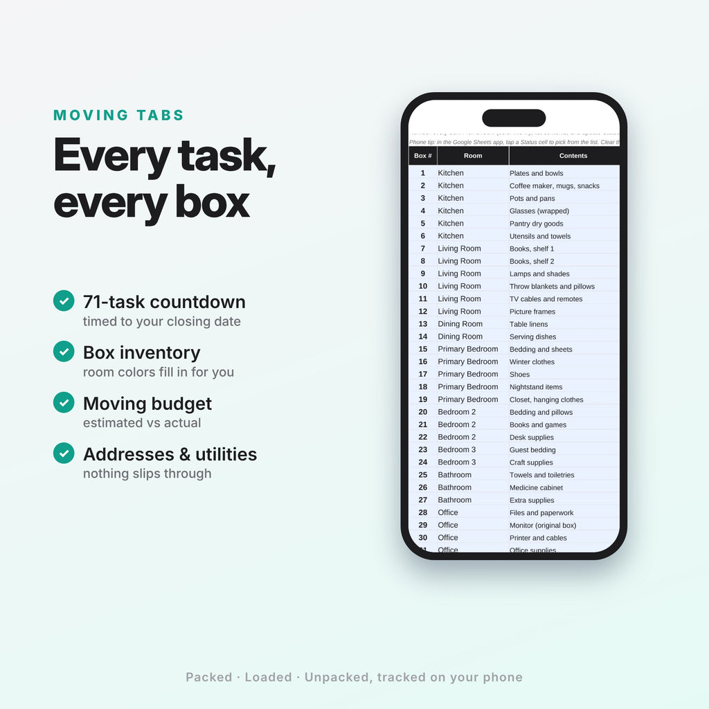 Buy & Move Kit: Home Buying + Moving Planner (Digital Download) — photo 6