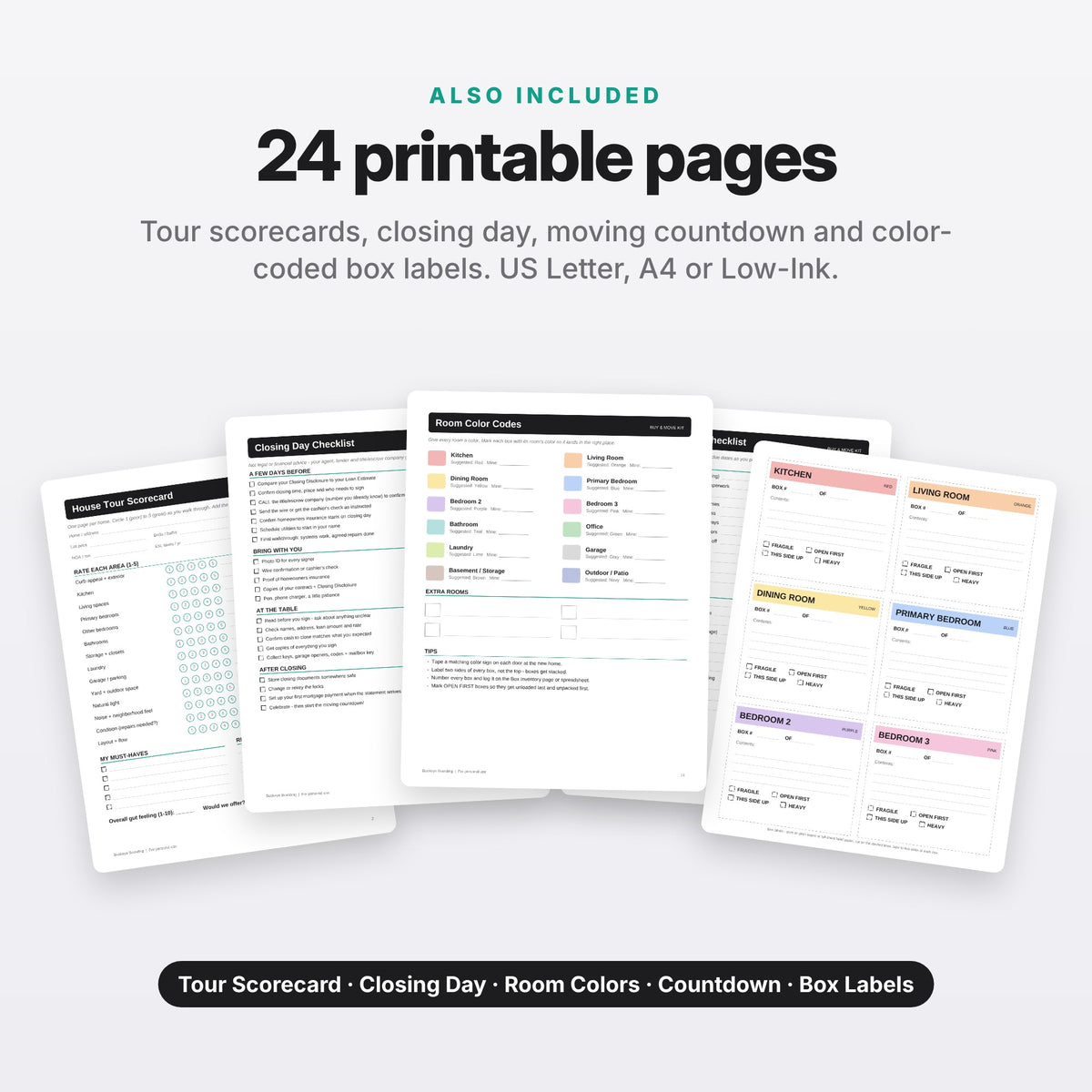 Buy & Move Kit: Home Buying + Moving Planner (Digital Download) — photo 8