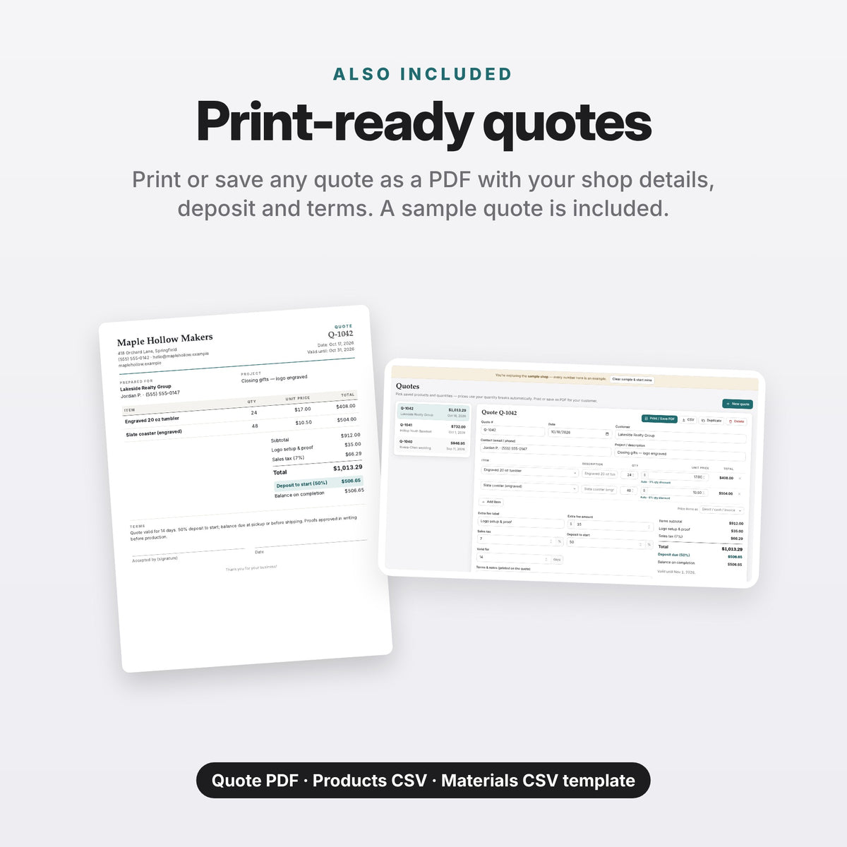 Craft Pricing Calculator App (Digital Download) — photo 8