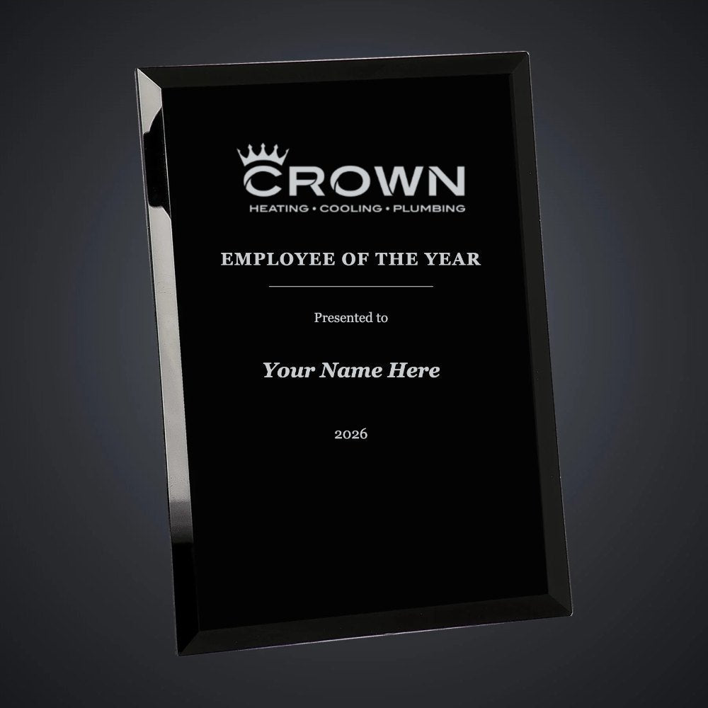 Crown Employee of the Year Plaque (sample mockup)