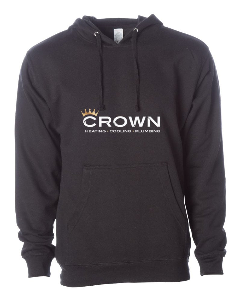 Crown Independent Trading Hoodie in Black (sample mockup)