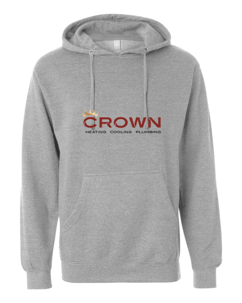 Crown Independent Trading Hoodie in Grey Heather (sample mockup)