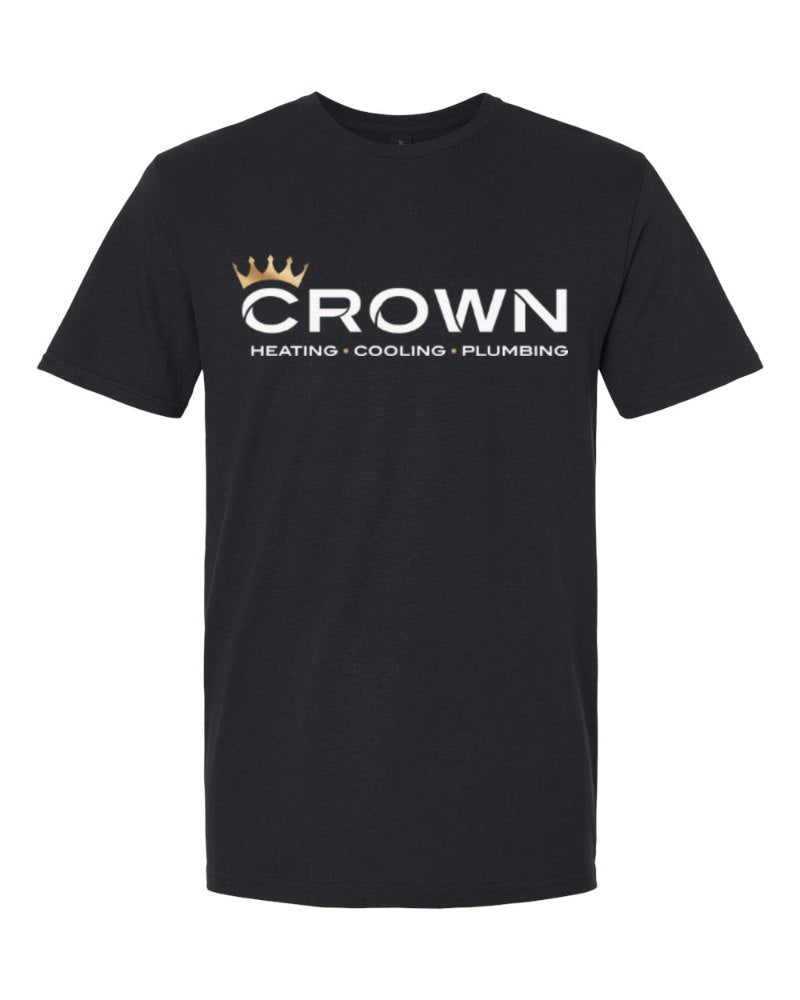 Crown Softstyle Tee in Black (sample mockup)