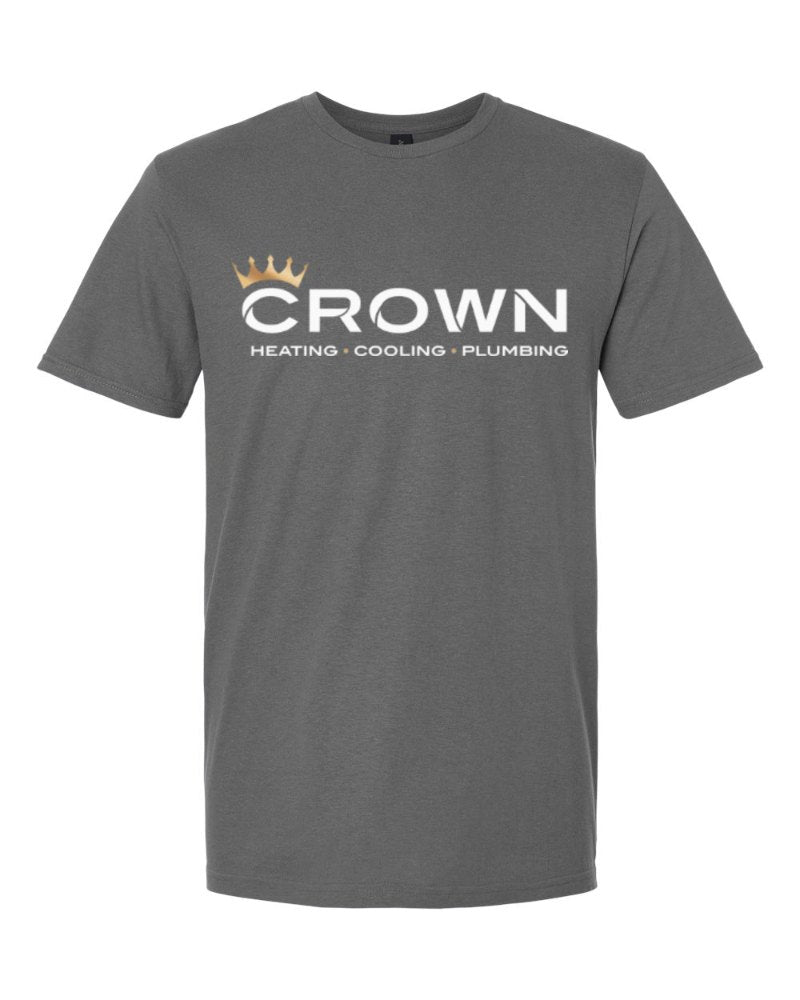 Crown Softstyle Tee in Charcoal (sample mockup)