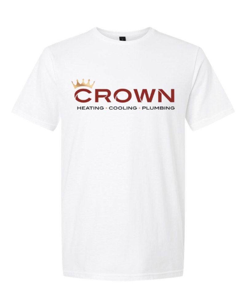 Crown Softstyle Tee in White (sample mockup)
