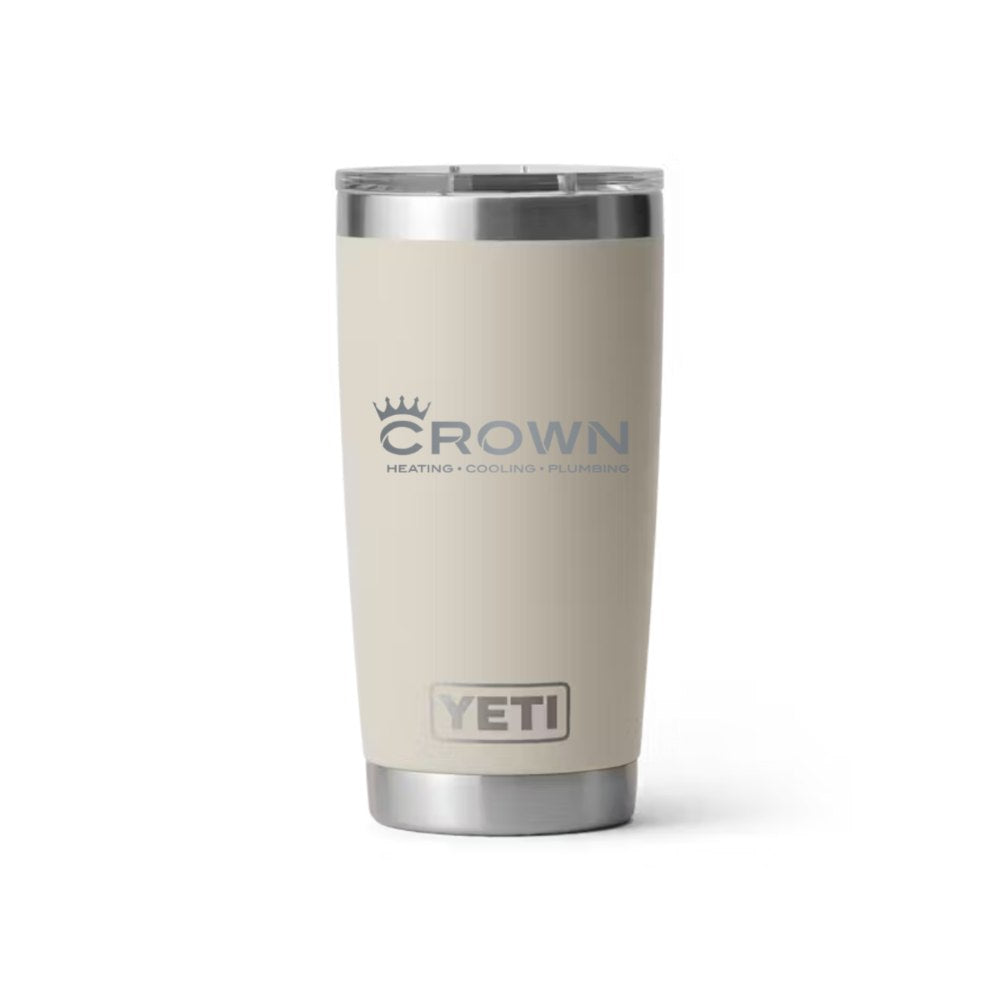 Crown YETI 20 oz Rambler in Cape Taupe (sample mockup)