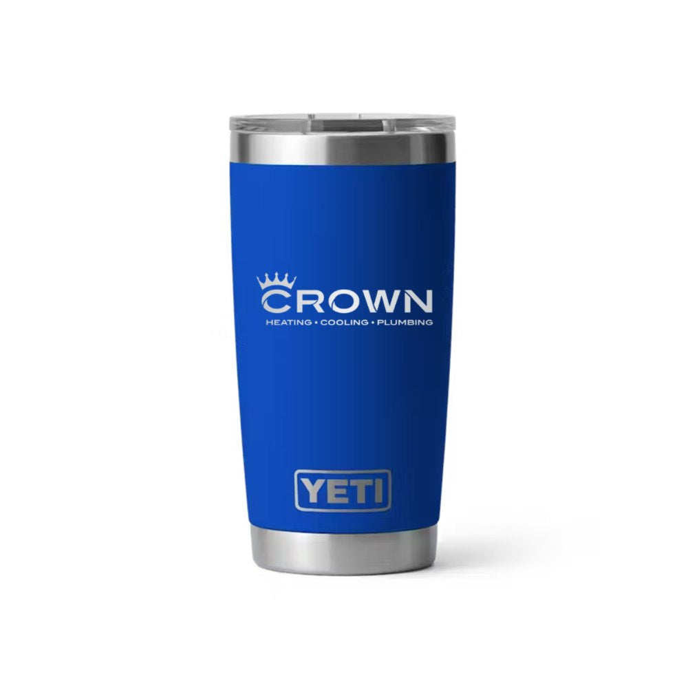 Crown YETI 20 oz Rambler in Royal Blue (sample mockup)