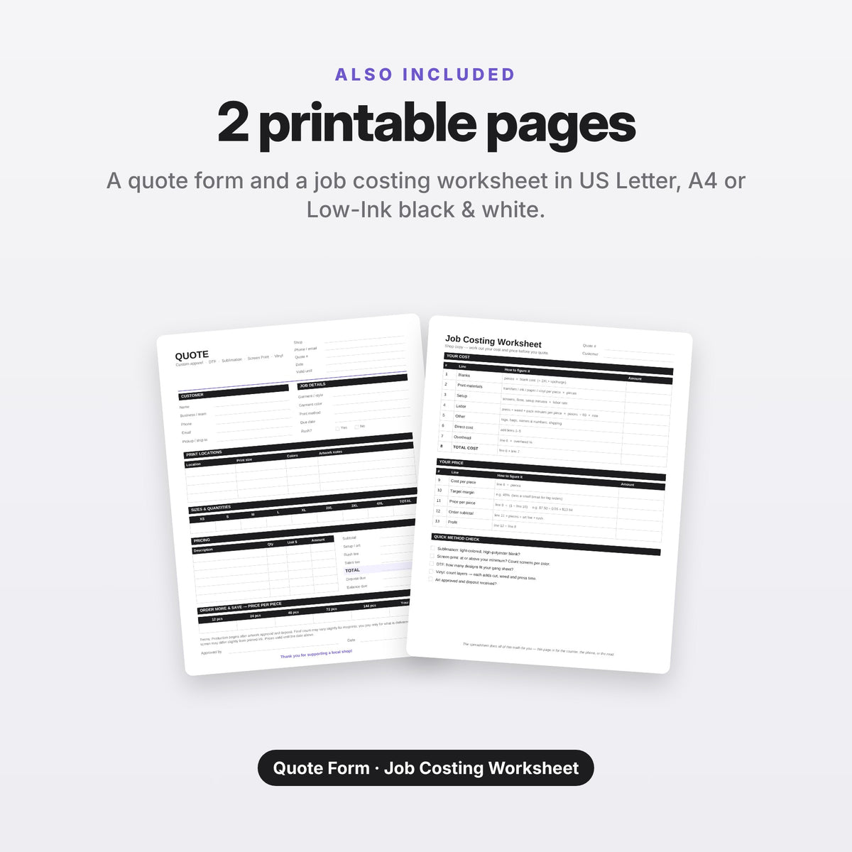 Custom Apparel Pricing Calculator (Digital Download) — photo 8