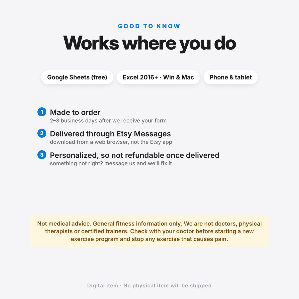 Custom Gym Plan, Made for You (Digital Download) — photo 10