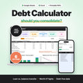 Debt Consolidation Calculator (Digital Download) — photo 1