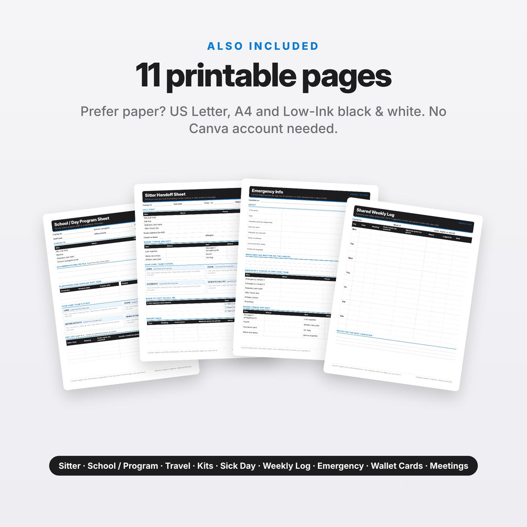 Diabetes Caregiver Organizer (Digital Download) — photo 8