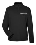 DiFranco Plumbing Stretch Quarter-Zip in Black (sample mockup)