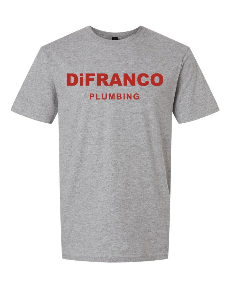 DiFranco Plumbing Softstyle Tee in Sport Grey (sample mockup)