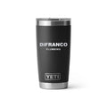 DiFranco Plumbing YETI 20 oz Rambler in Black (sample mockup)