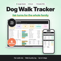 Dog Walking Schedule & Family Walk Tracker (Digital Download) — photo 1