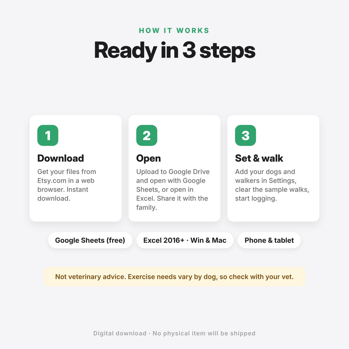 Dog Walking Schedule & Family Walk Tracker (Digital Download) — photo 10
