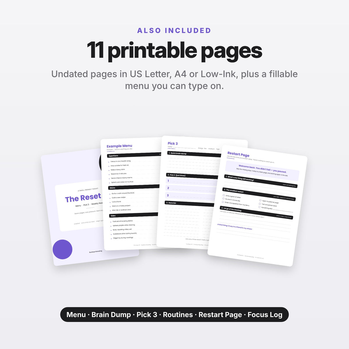 Dopamine Menu & Reset Kit (Digital Download) — photo 8
