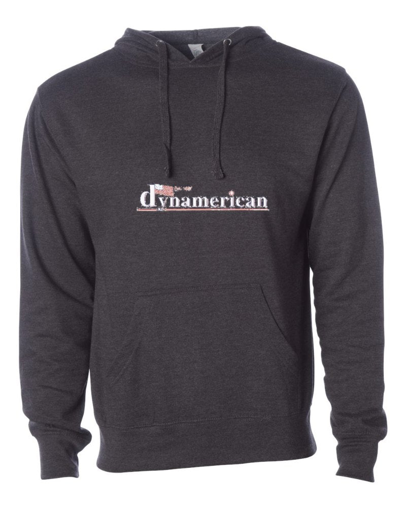 Dynamerican Independent Trading Hoodie in Charcoal Heather (sample mockup)