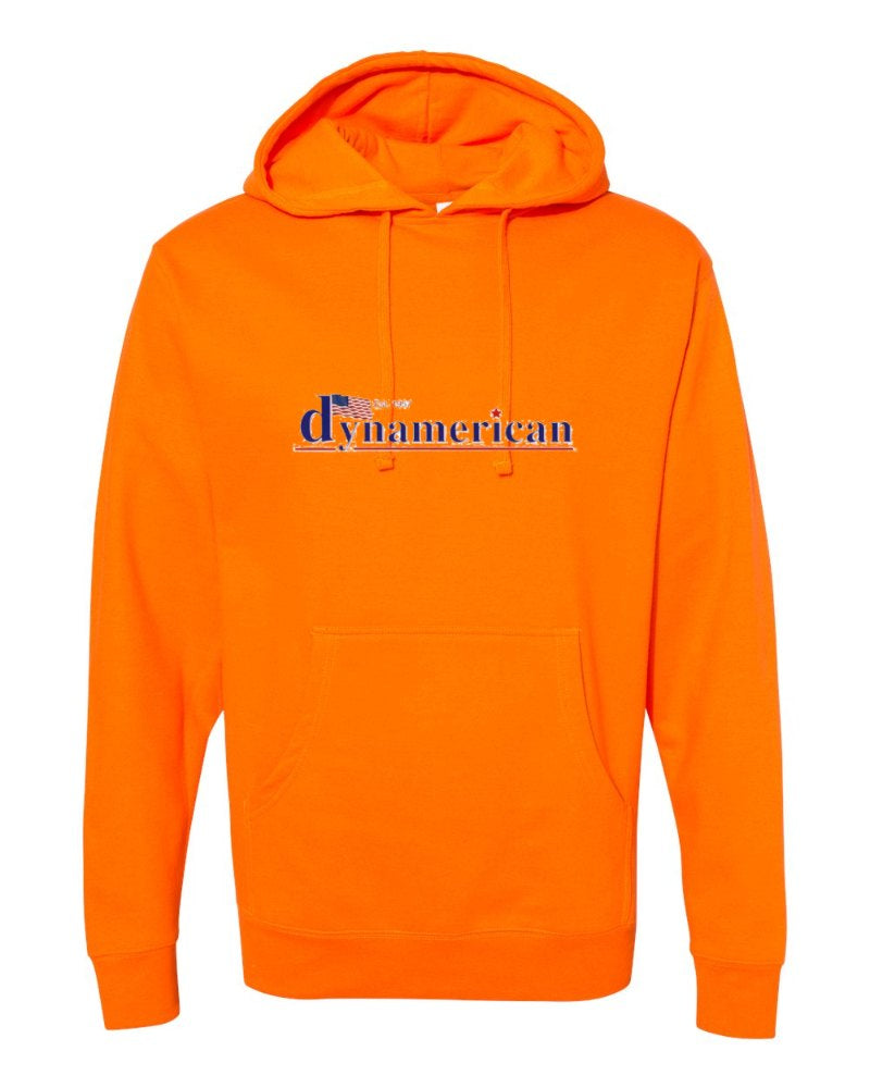 Dynamerican Independent Trading Hoodie in Safety Orange (sample mockup)