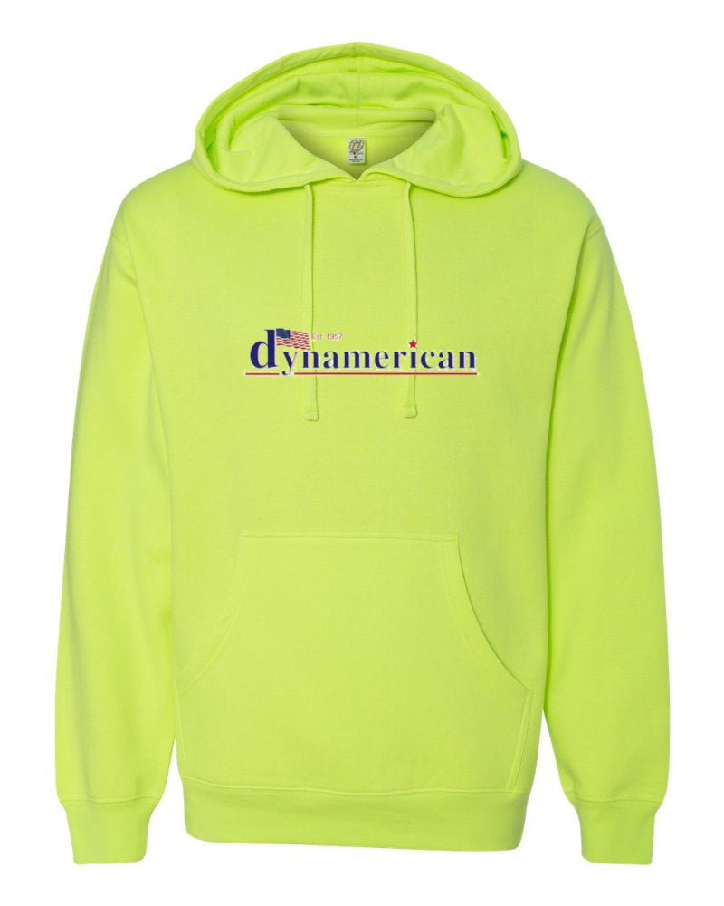 Dynamerican Independent Trading Hoodie in Safety Yellow (sample mockup)