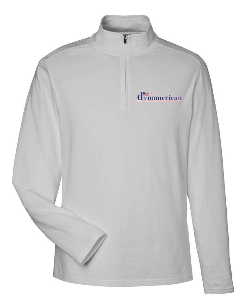 Dynamerican Stretch Quarter-Zip in Grey (sample mockup)