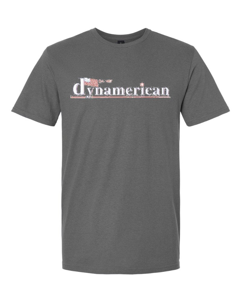Dynamerican Softstyle Tee in Charcoal (sample mockup)