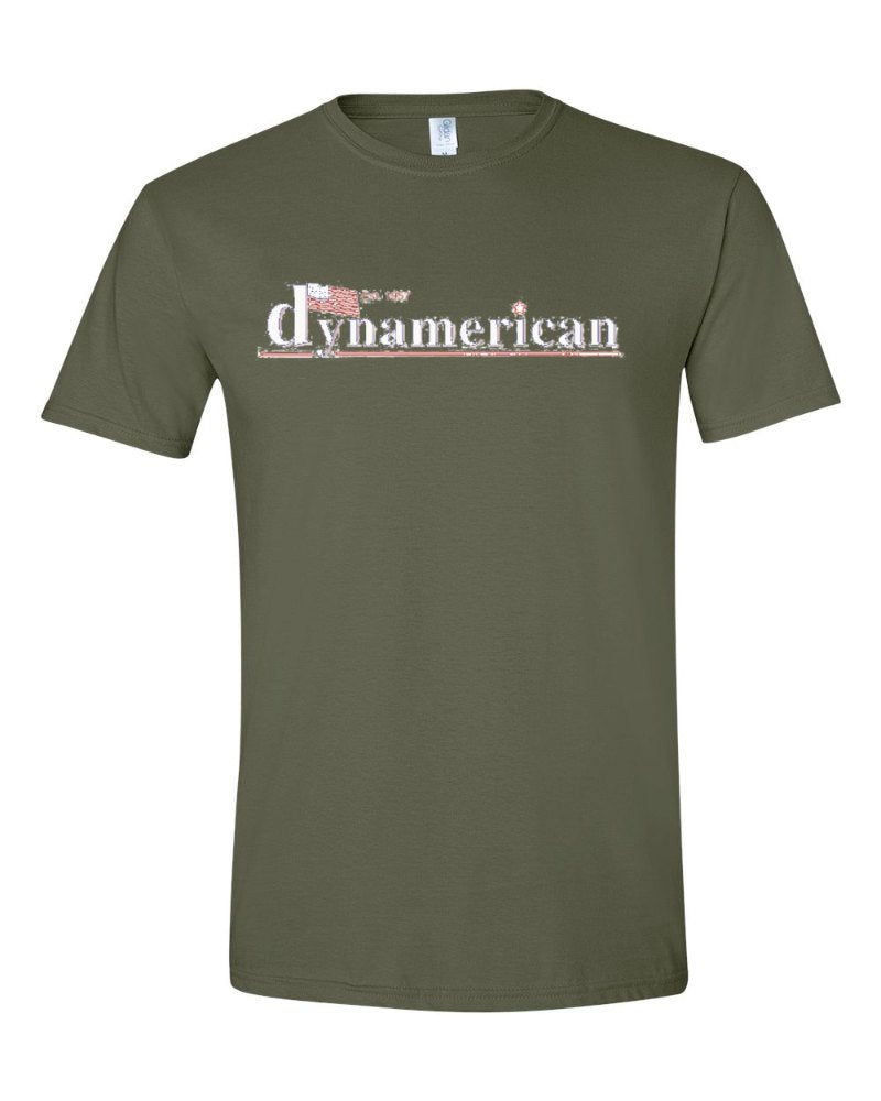 Dynamerican Softstyle Tee in Military Green (sample mockup)
