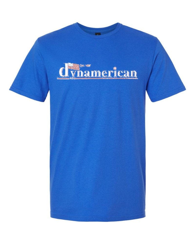 Dynamerican Softstyle Tee in Royal (sample mockup)