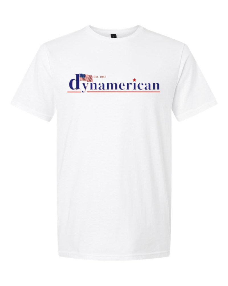 Dynamerican Softstyle Tee in White (sample mockup)
