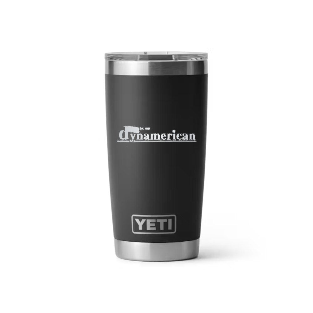 Dynamerican YETI 20 oz Rambler in Black (sample mockup)