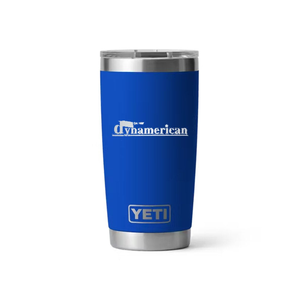 Dynamerican YETI 20 oz Rambler in Royal Blue (sample mockup)