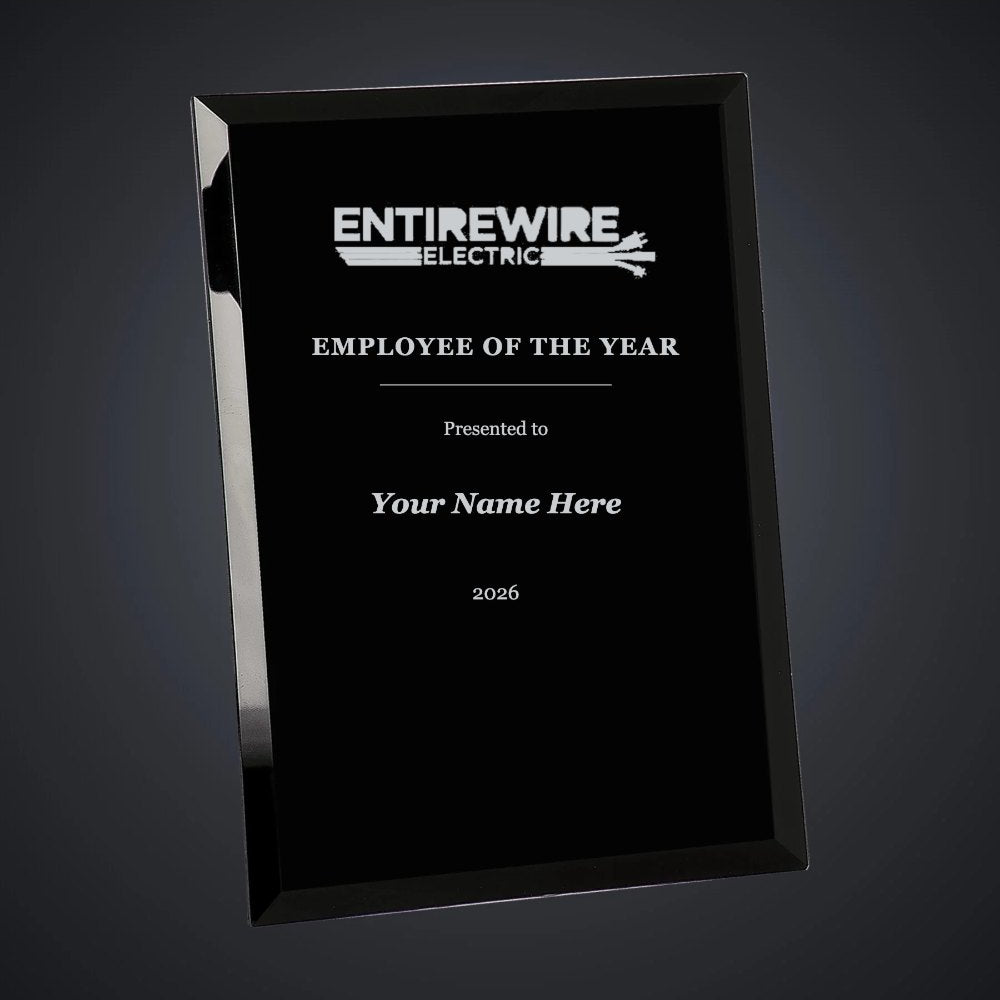 Entirewire Employee of the Year Plaque (sample mockup)