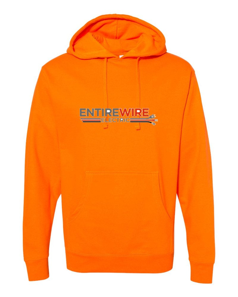 Entirewire Independent Trading Hoodie in Safety Orange (sample mockup)