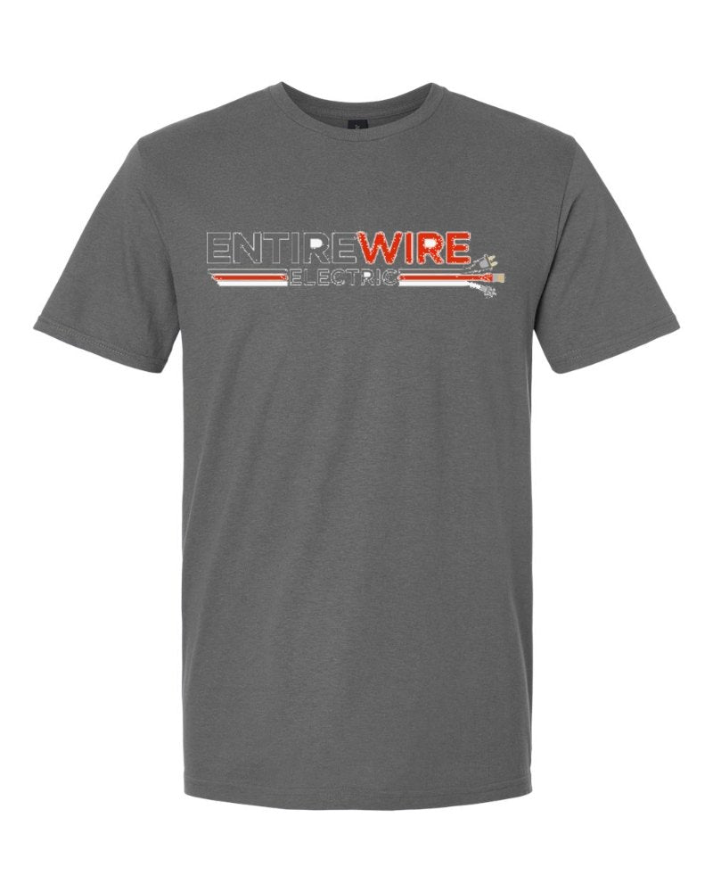 Entirewire Softstyle Tee in Charcoal (sample mockup)