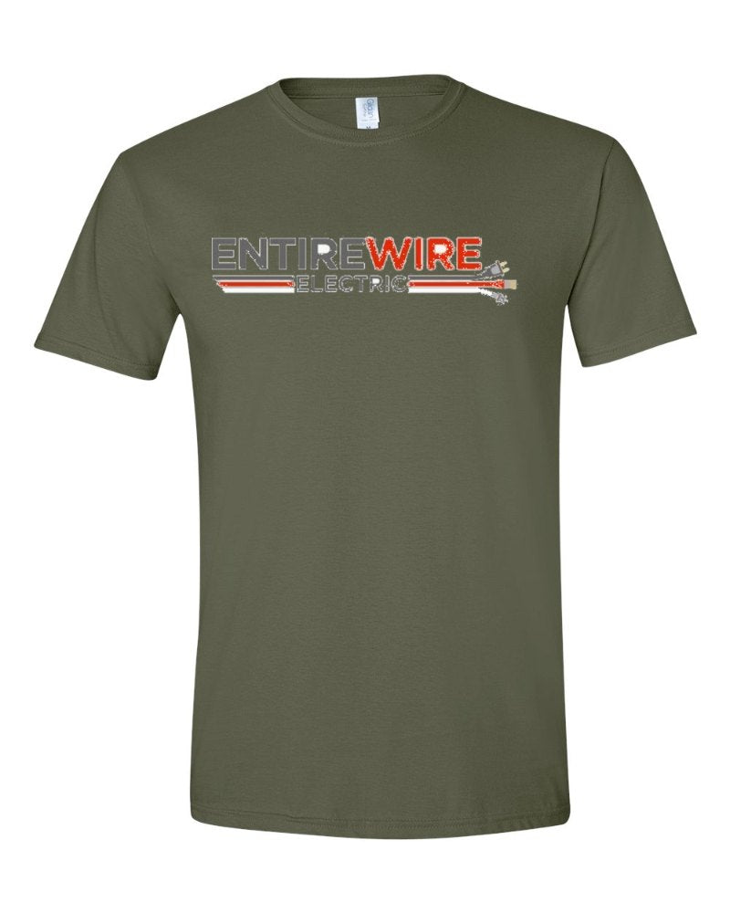 Entirewire Softstyle Tee in Military Green (sample mockup)