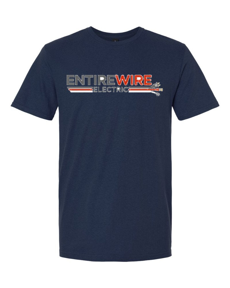 Entirewire Softstyle Tee in Navy (sample mockup)