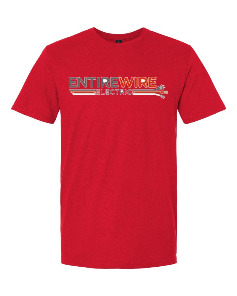 Entirewire Softstyle Tee in Red (sample mockup)